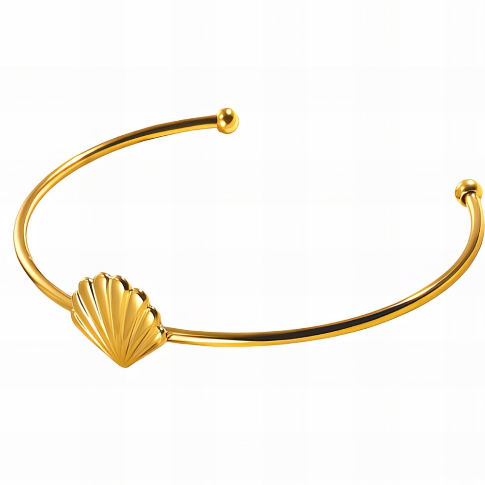 NEW 18k gold plated waterproof shell bracelet